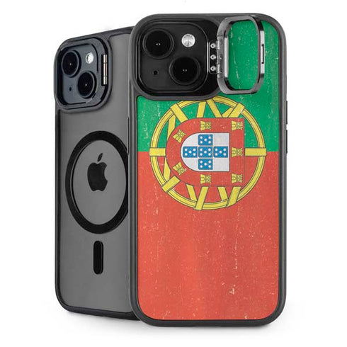 Portugal Flag Distressed iPhone 13 Kickstand Case